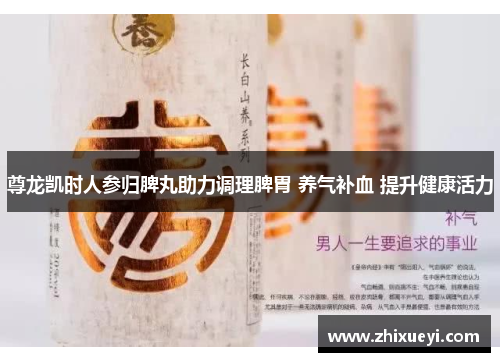 尊龙凯时人参归脾丸助力调理脾胃 养气补血 提升健康活力